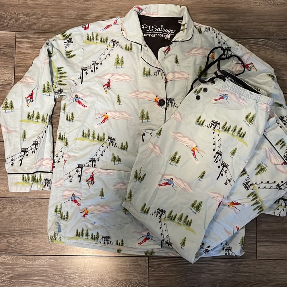 Pj salvage flannel pajama set